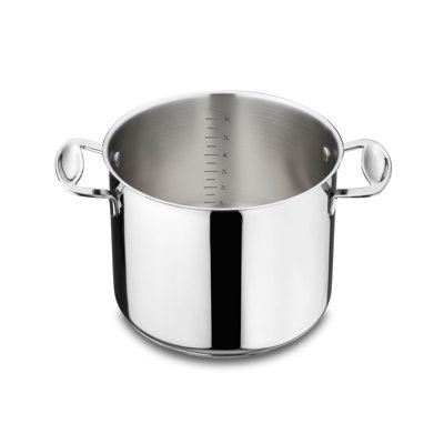 Casserole profonde avec couvercle en acier inoxydable 22 cm Glamour Stone