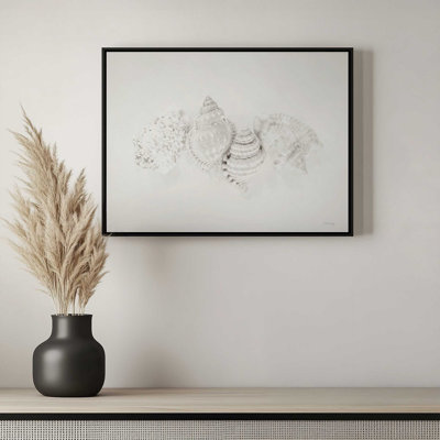 Reproduction d'art rétro avec coquilles de muscade par Jennifer Rigsby