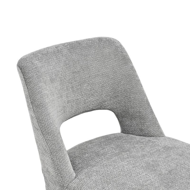  Upholstered Swivel Dining Chair, Gray