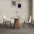 Simple Retro Oval Rock Slab Dining Table Sets-1770765599
