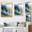 «Morning Fog Pine Tree Mountain Trail», impression encadrée de pin, art mural sur toile bleu nature-1634822983-1634823002-1634822992