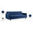 Conn 85" Velvet Square Arm Sofa-32926682