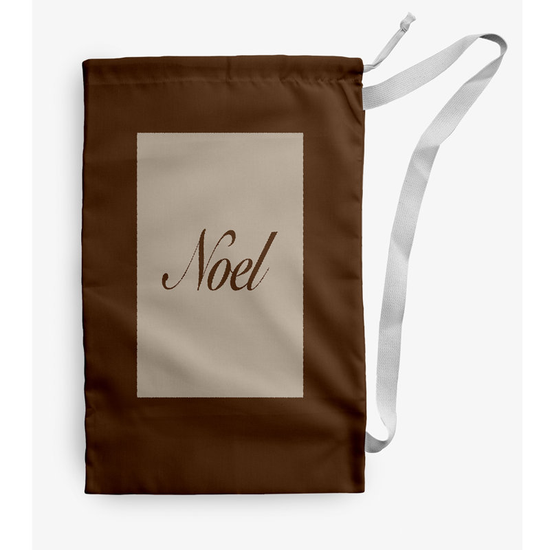 Fabric Laundry Bag with Handles, Small (29" H x 18" W), Brown