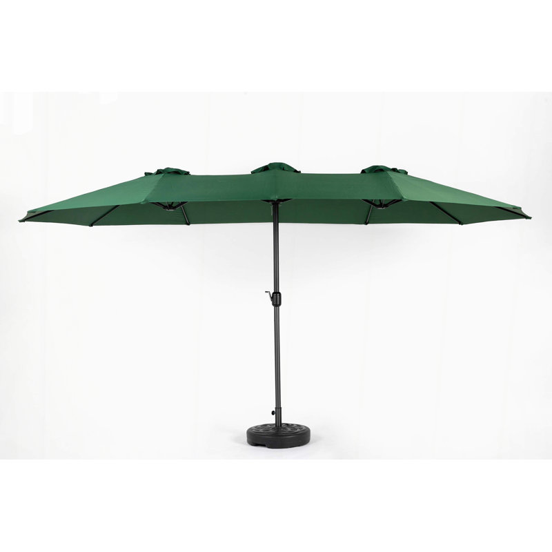 Parasol de marché rectangulaire 178 po x 105 po, Vert