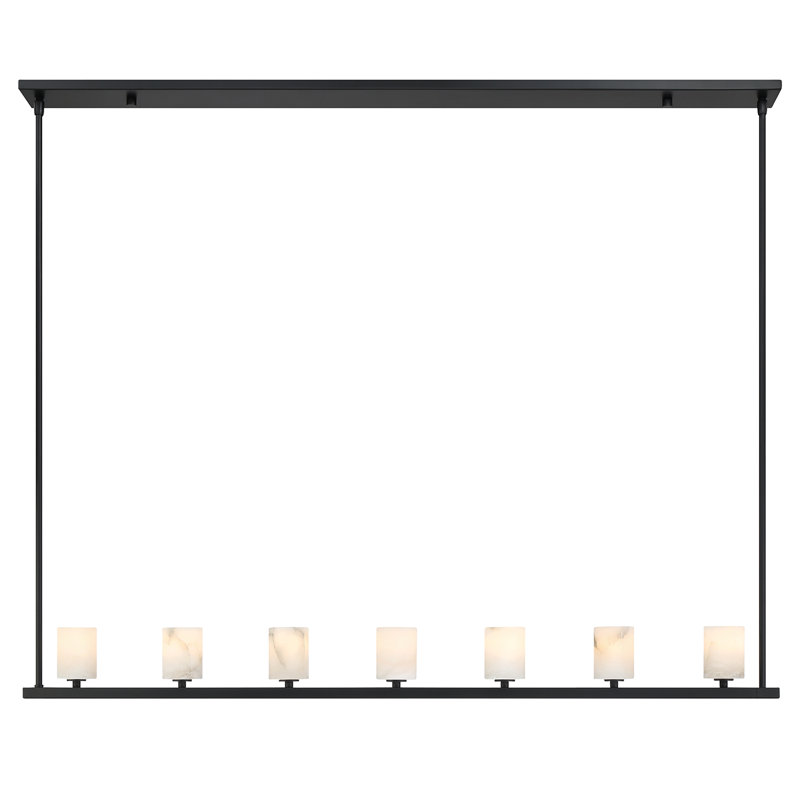 Rashana 7 Light Matte Black Chandelier