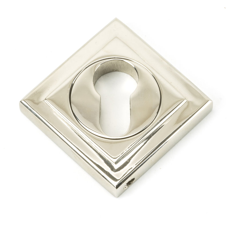 Euro Escutcheon Door Accessory, Polished Nickel