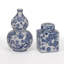 Ensemble de 2 vases en céramique et pots à couvercle Cherry Blossom Chinoiserie