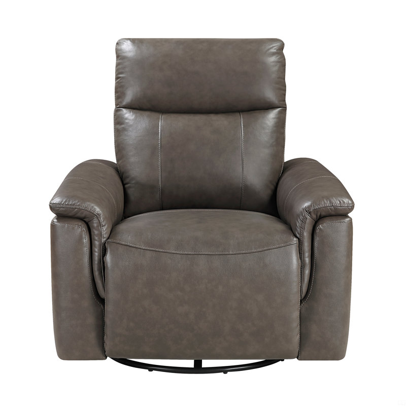 Mobilier de salon pivotant en cuir 1pc, Brun