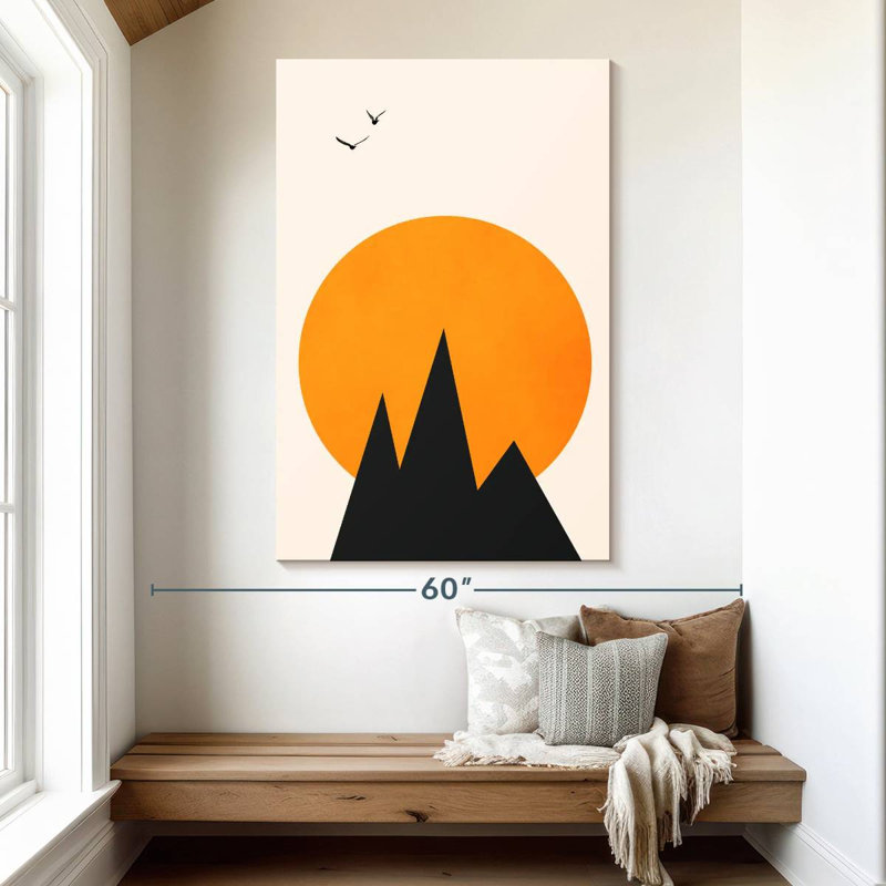 Avery minimaliste Les Alpes, H 51 po x l 34 po