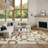 Nordic High-Low Pile Power Loomed Abstract Area Rug-1894185312