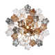 Arras Metal Dimmable Tiered Chandelier