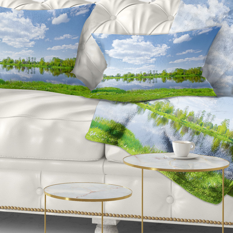 Coussin lombaire imprimé Printemps ensoleillé par Narew River