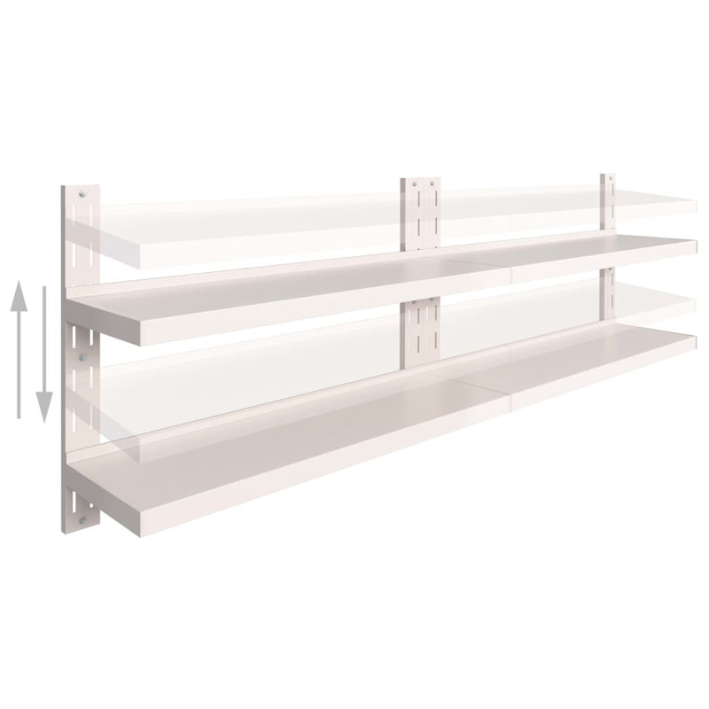 Augenijus 2 shelf Shelving Unit, 240cm W x 30cm D