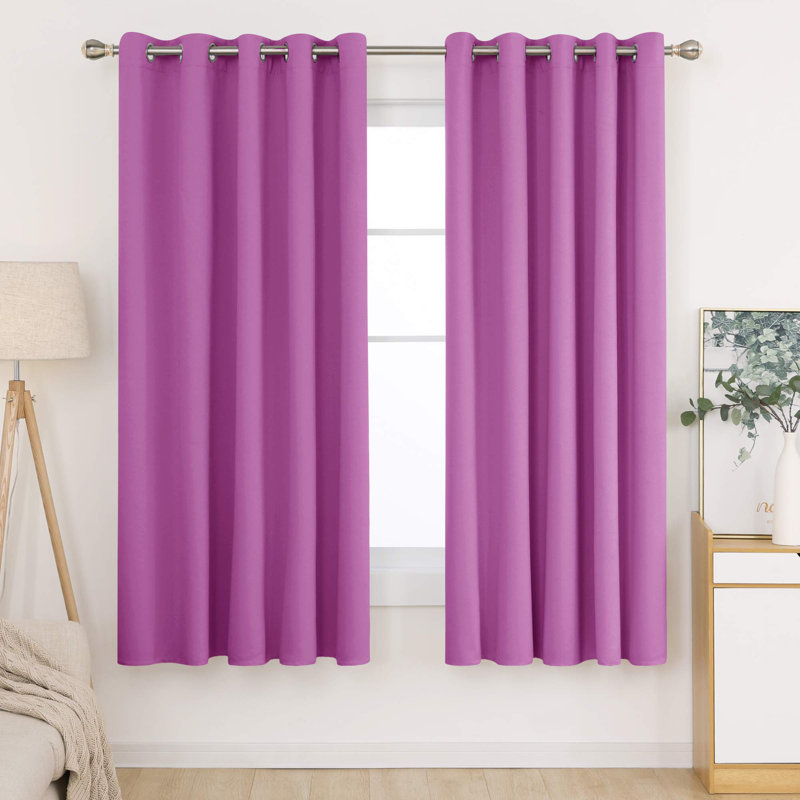 Qudarius Blackout Curtain Pair, 66cm Width x 183cm Drop