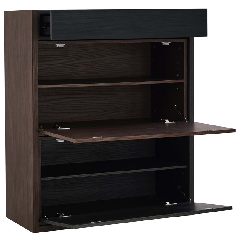 Extendable & Rotating Shoe Cabinet With 1 Drawer, 90-Degree Corner Cabinet, Multifuctional Storage Combination Cabinet