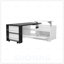 Table basse à plateau relevable Farmhouse avec portes de grange, grand rangement caché et armoire ouverte pour le salon et le bureau personnel-129149173