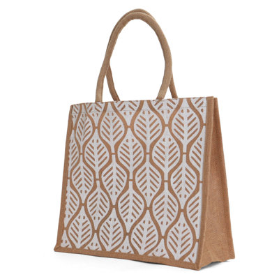 Sac fourre-tout en jute pour pique-nique - paquet de 12 - grand