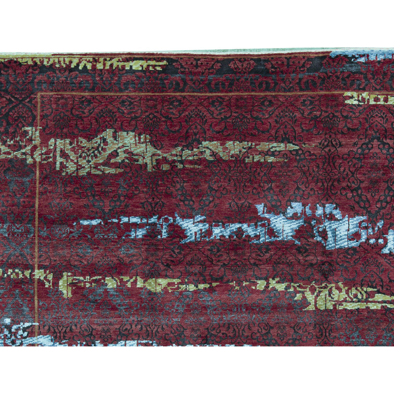 Neo Villa Abstract Area Rug in Red