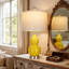 Ensemble de 2 lampes de table à double courge en céramique avec ampoules DEL, éclairage de table de chevet moderne pour chambre à coucher et salon, homologué UL