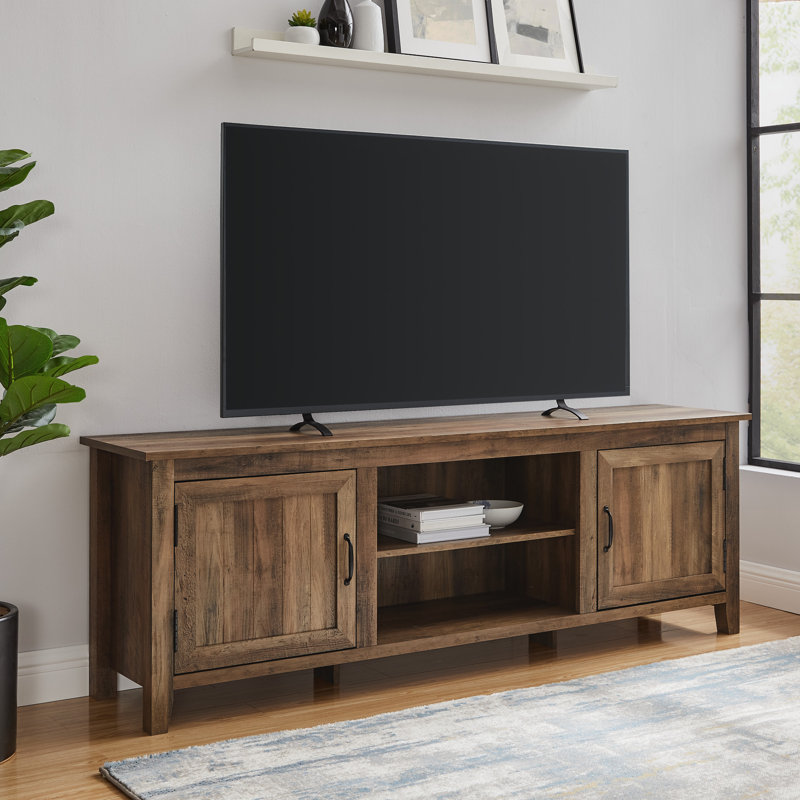Meuble télé 70 po Modern Farmhouse, Brun