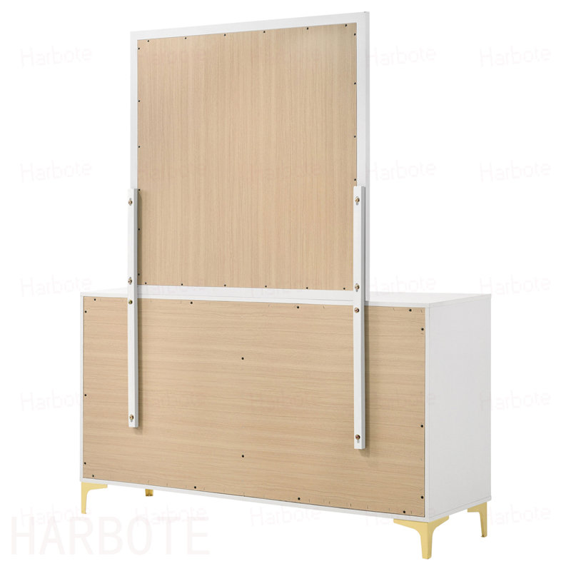 Commode 6 tiroirs avec miroir James