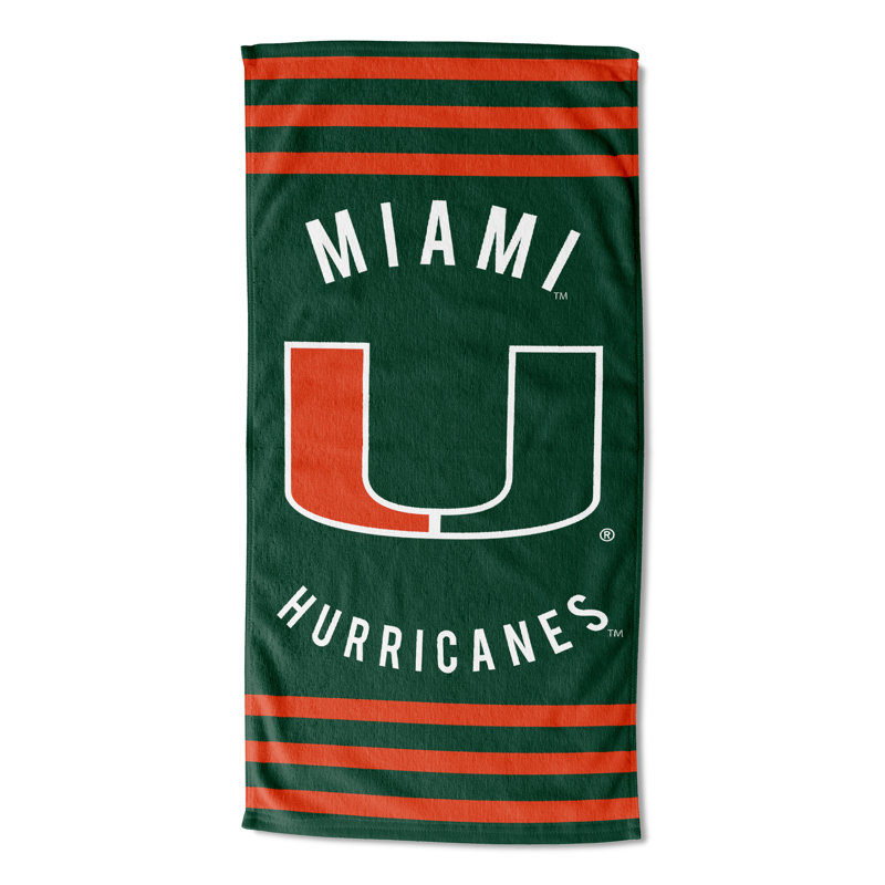 Cotton Blend Lightweight Beach Towel, University of Miami (Florida)