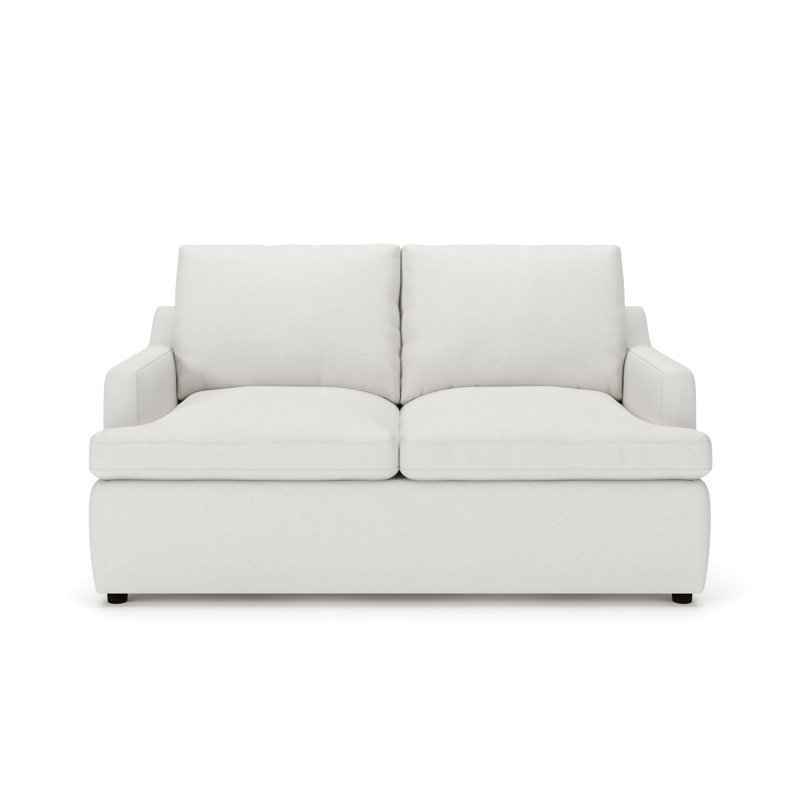 Causeuse rembourrée Essex, Natté Macarena beige