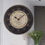 Horloge murale rétro 16 pouces, quartz silencieux sans pile