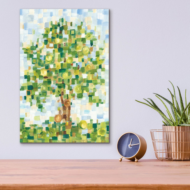 «Quilted Tree 1» par Ethan Harper, art mural en verre acrylique