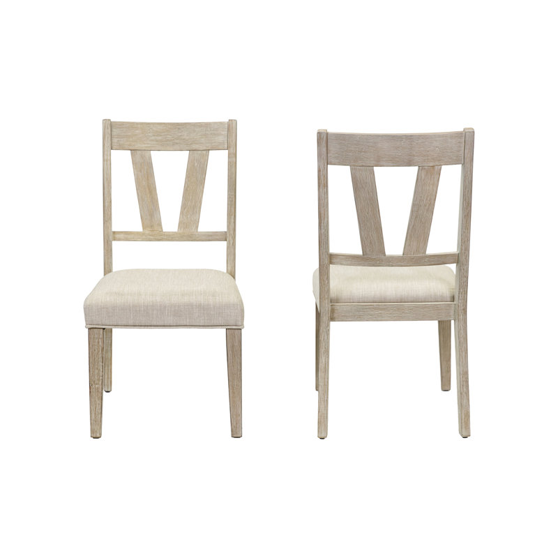 Meshayla Two Modern Farmhouse Side Chairs, Dining Chairs, Brown