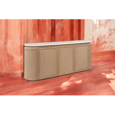 Rope Front Server Elegant Sideboard With Rope Ideal For Stylish Storage In Dining Rooms Or Living Spaces by Longshore Tides