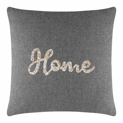 Coussin Sparkles Home Shell Home | Coquillages de haute qualité | Conception nautique | Lavable à la machine