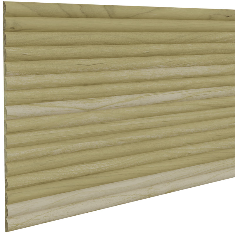 Tambour simple 3/4 po (l 12 po x L 48 po), Peuplier naturel