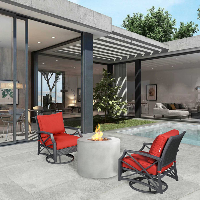 2 - Person Patio Conversation Set with Cushions