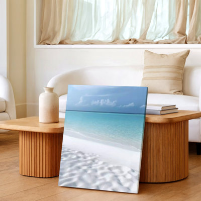 Plage tropicale, océan, paysage marin, sable blanc, paysage côtier, reproduction d'art sur toile, décoration de chambre à coucher pour salon de bord de mer, décoration murale surréelle moderne pour appartement, loft, entrée, maison