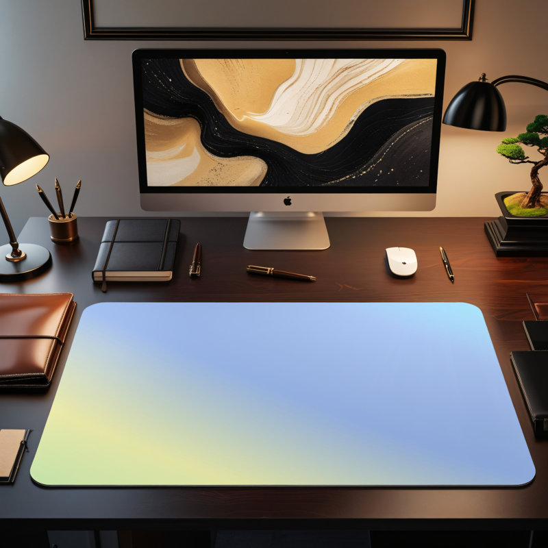 Polyester Desk Pad, 14.4x12.1