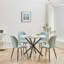 Miko 50cm H Velvet Upholstered Metal Side Chair-254413154