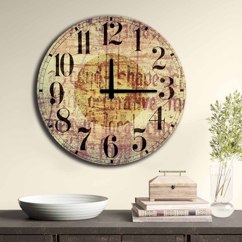 Elegant Decorative Wall Clock, 19.7 inches Diameter | 100% MDF, Thickness: 0.2 inches | Stylish Minimalist Design for Home & Office Decor | Perfect for Living Room, Bedroom, and Kitchen Spaces