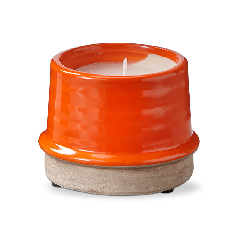 Petit pot à fleurs Radius, H 3,1 po x l 3,25 po x P 3,25 po, Tangerine