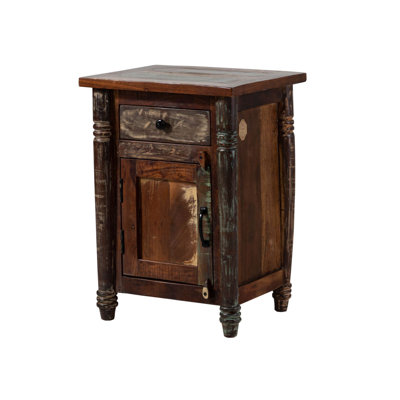 Fable 50cm W Solid Wood Bedside Table