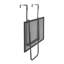 Table de balcon d'extérieur 19 po x 24 po, table de patio d'extérieur réglable en métal, durable et peu encombrante