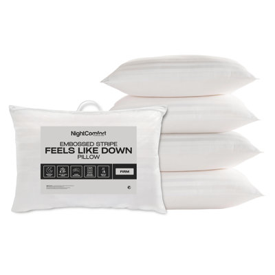NightComforts Hollowfibre Firm Support Pillow