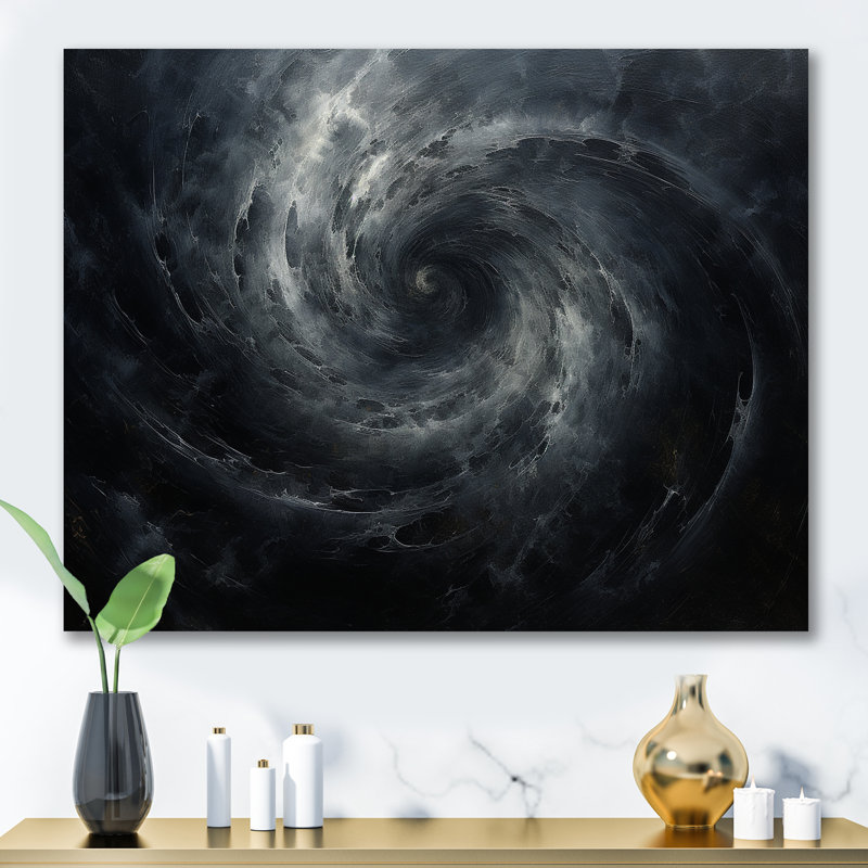 «Black Hole Quiet Quasar - Abstract Spirals», art mural sur toile_106164, H 30 po x l 40 po x P 1,5 po, Toile tendue