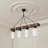 Eldredge 4-Light Rope & Wood Linear Chandelier