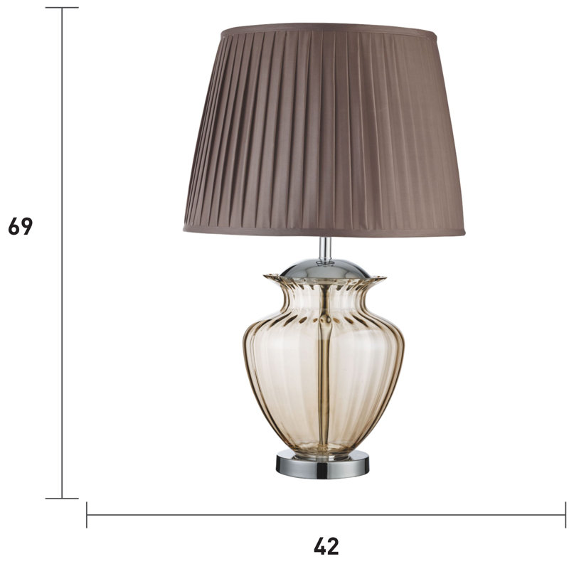 Limnia Table Lamp, Amber/Brown