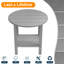 Table d'appoint extérieure en plastique / résine surdimensionnée 17,5 po Sweetgrove-2114365097