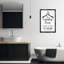 Salle de lavage avec toile flottante suspendue par Martina Pavlova-2130475602-2130475603