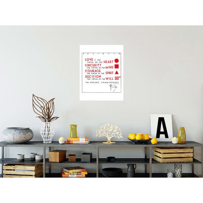 The Organic Commandment by Frank Lloyd Wright - Giclee Print