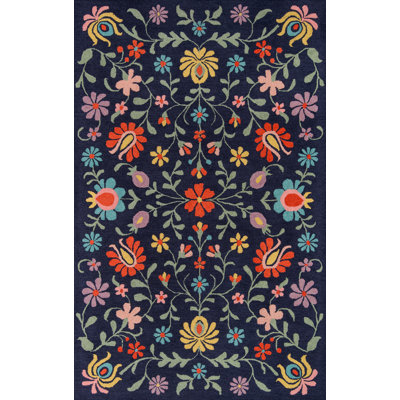 Annechien Hand Tufted Wool Floral Indoor Rug