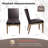 Modern Upholstered Dining Chairs, Armless Kitchen Side Chairs with Solid Wood Legs-76622096